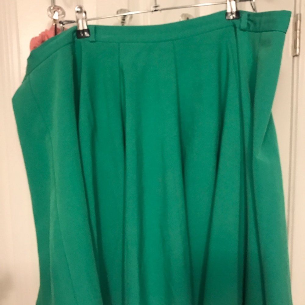 ASOS Curve Green Skater Skirt - Picture 3 of 5
